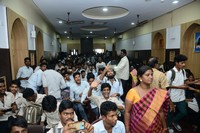 London Babulu Movie Team at AVN College Vizag